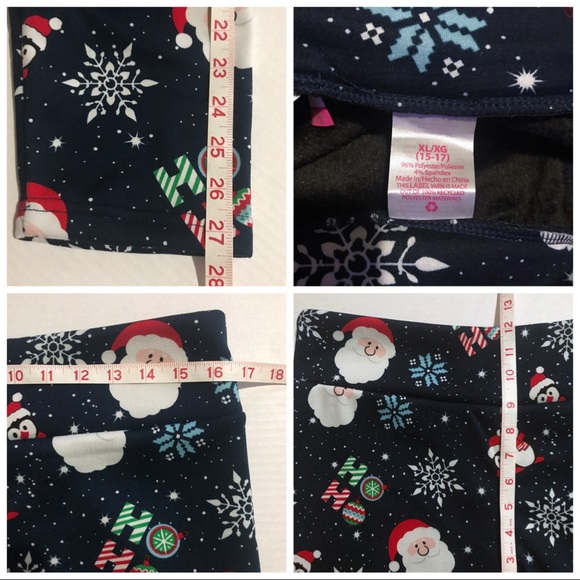 Christmas Fleece XL (15-17) Pajama Bottoms - Picture 7 of 9